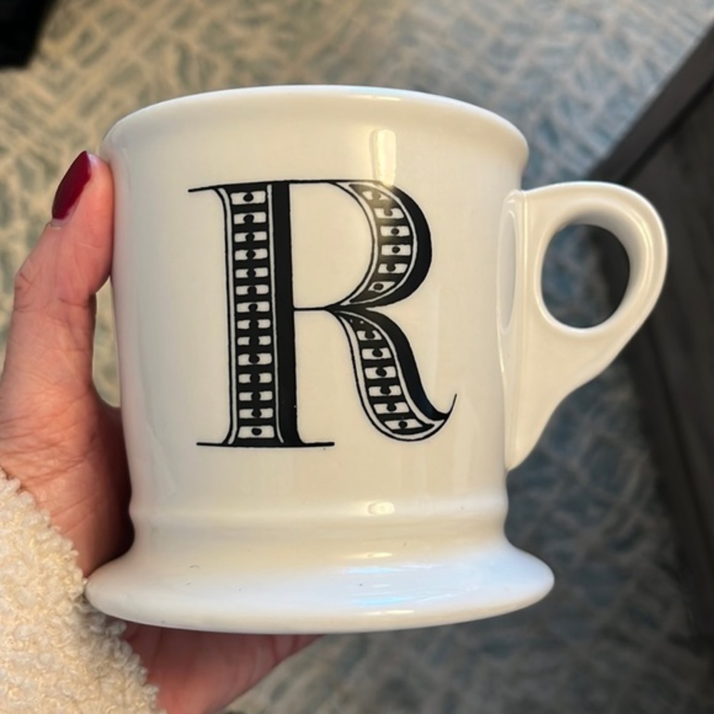 Anthropologie ‘R’ Coffee Cup